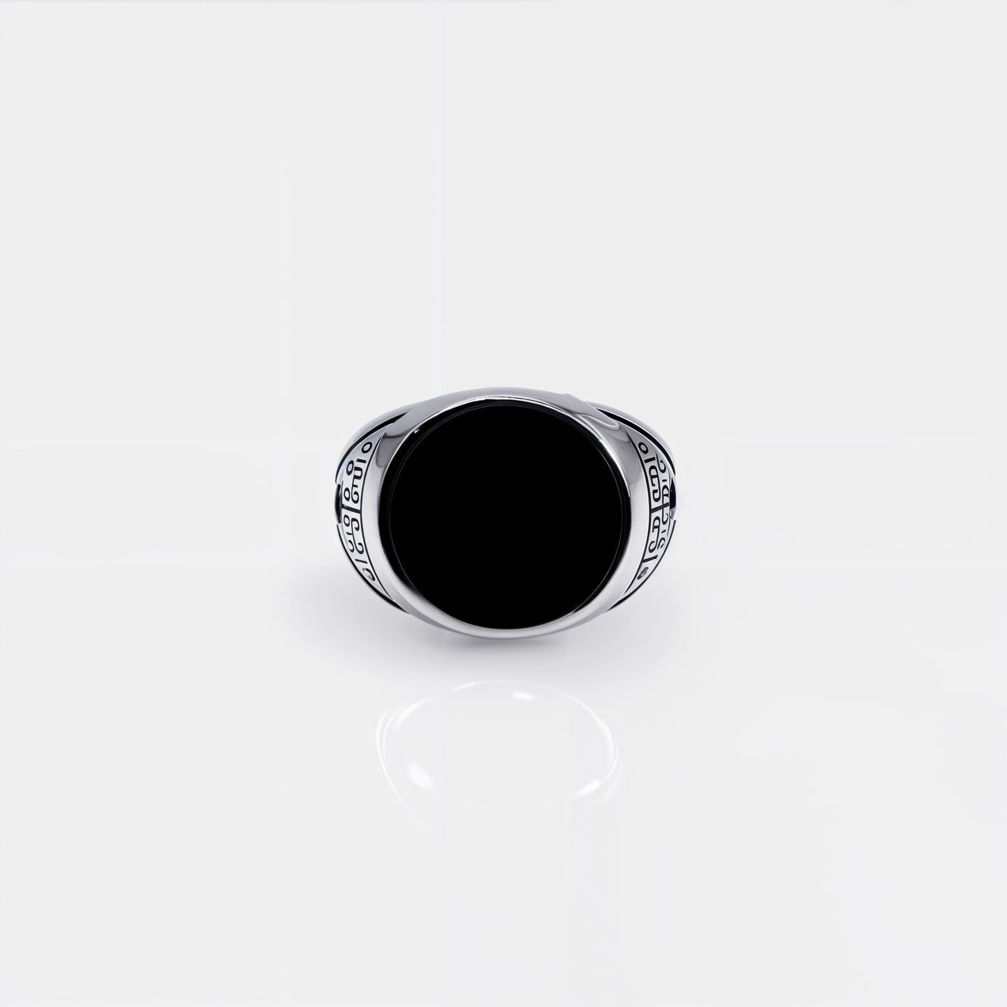 Turkish Style Men’s Silver Ring with Black Onyx