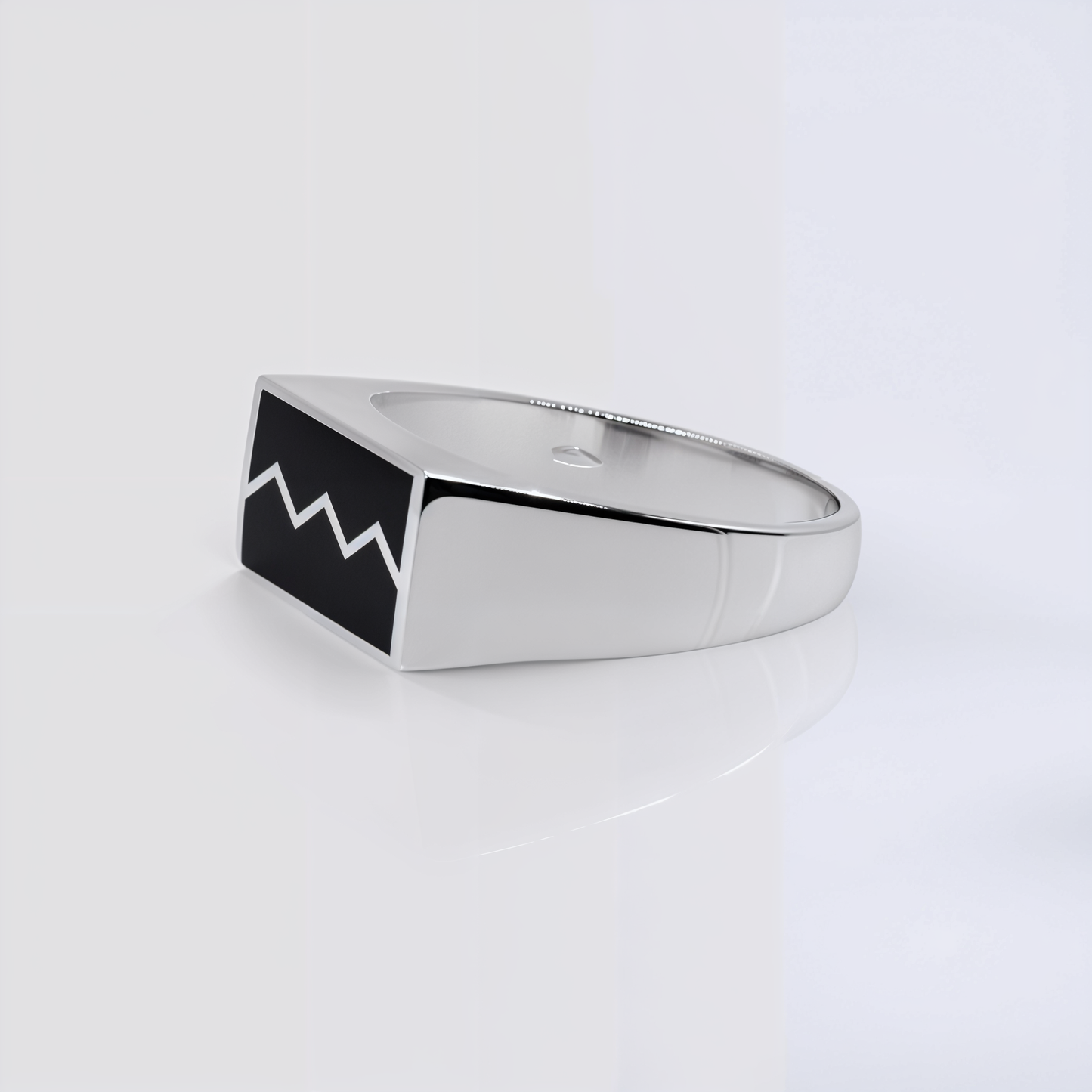 Turkish Style Men’s Silver Ring with Black Onyx
