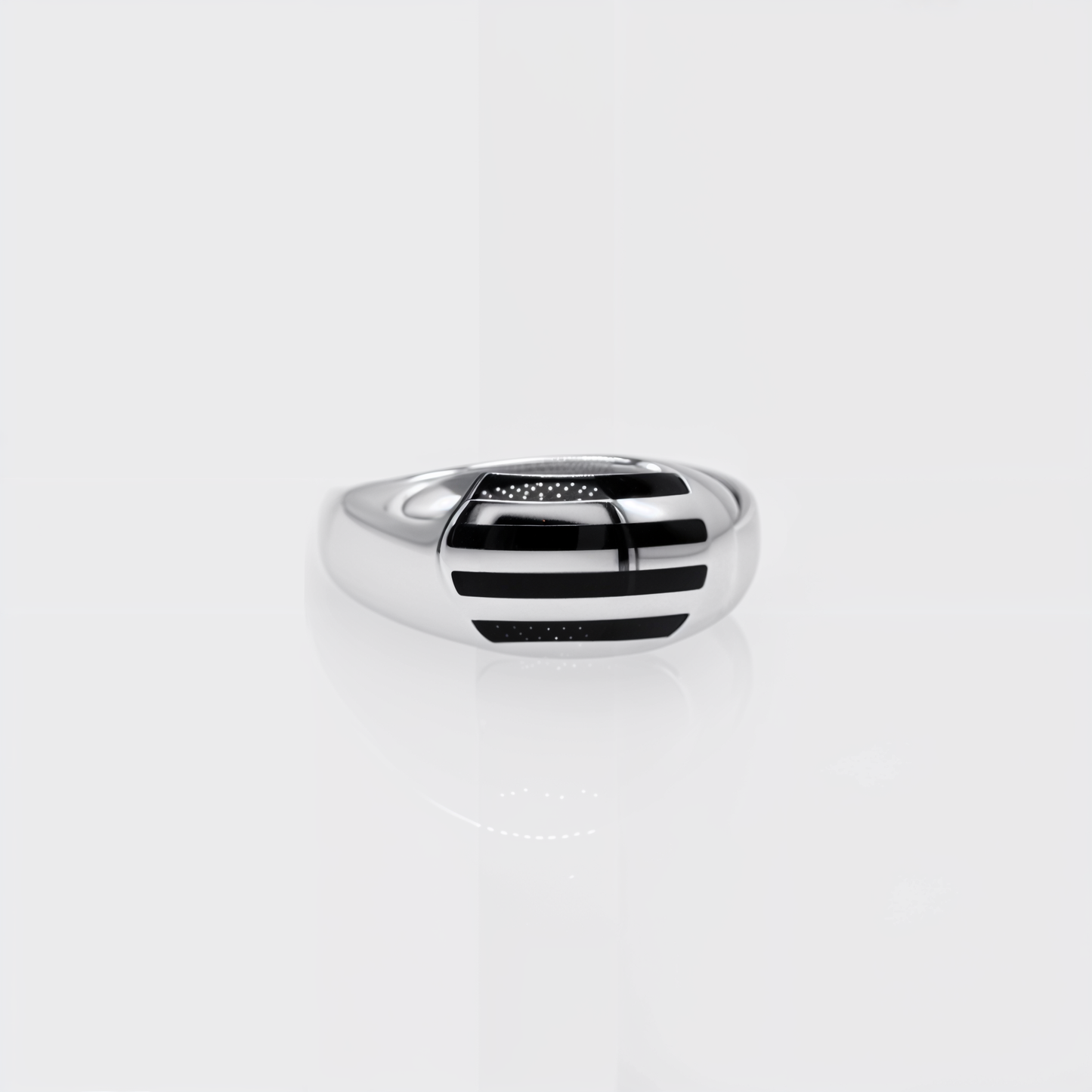 Turkish Style Men’s Silver Ring with Black Onyx