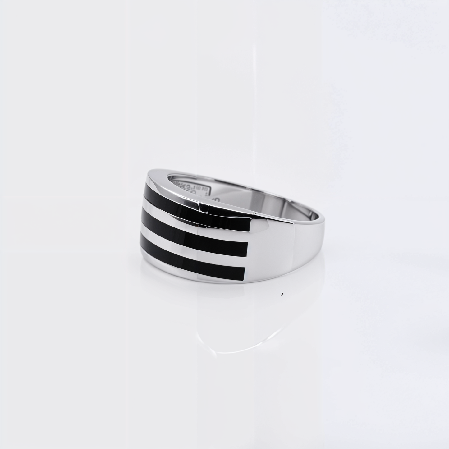 Turkish Style Men’s Silver Ring with Black Onyx