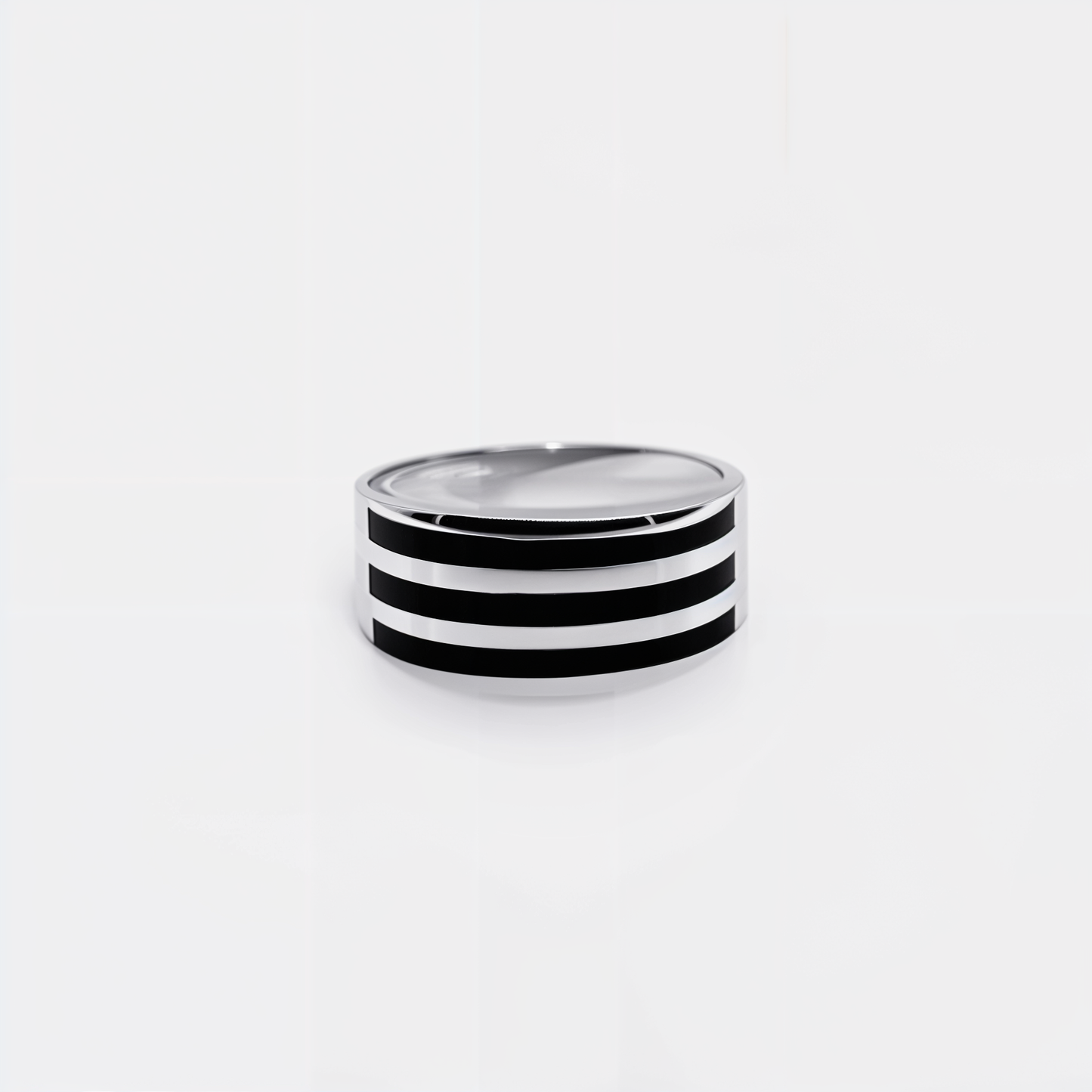 Turkish Style Men’s Silver Ring with Black Onyx